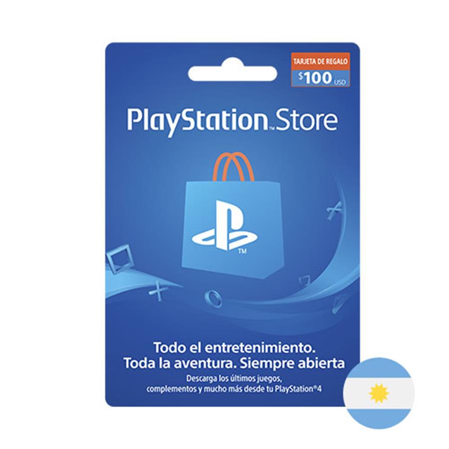 Tarjeta Digital Playstation Gift Card 100 usd PSN Store Región ARG Sony