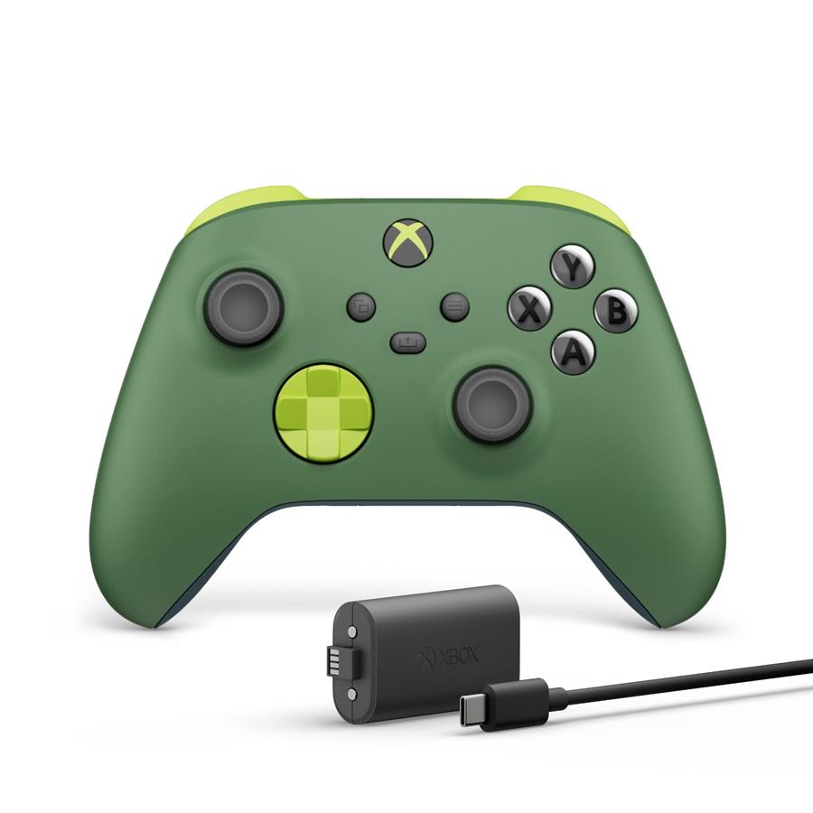 Joystick Xbox Series Wireless Green Remix Bateria Recargable Xbox y Cable USB-C