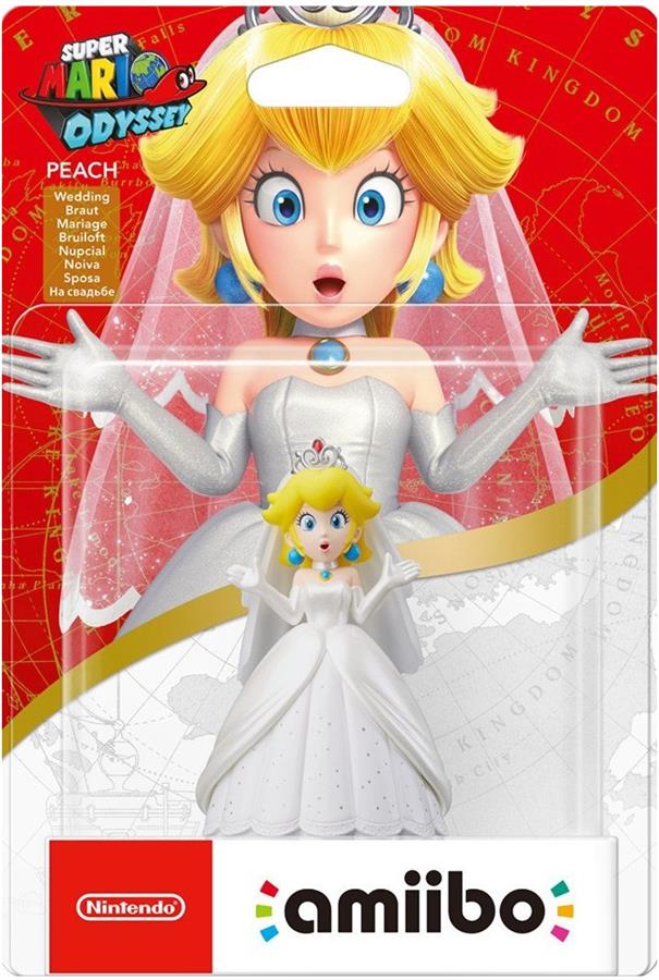 Figura Amiibo Nintendo Switch Super Mario Odyssey Peach Wedding Amiibo NSW