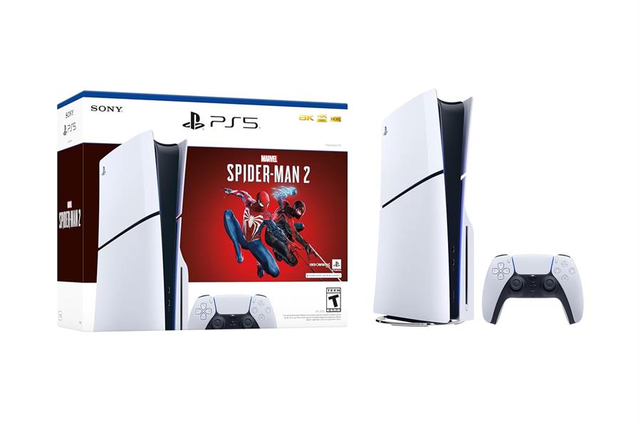 Consola Sony Playstation 5 Slim Edición Fisica Con Lectora + Spiderman 2 (Juego Digital) PS5