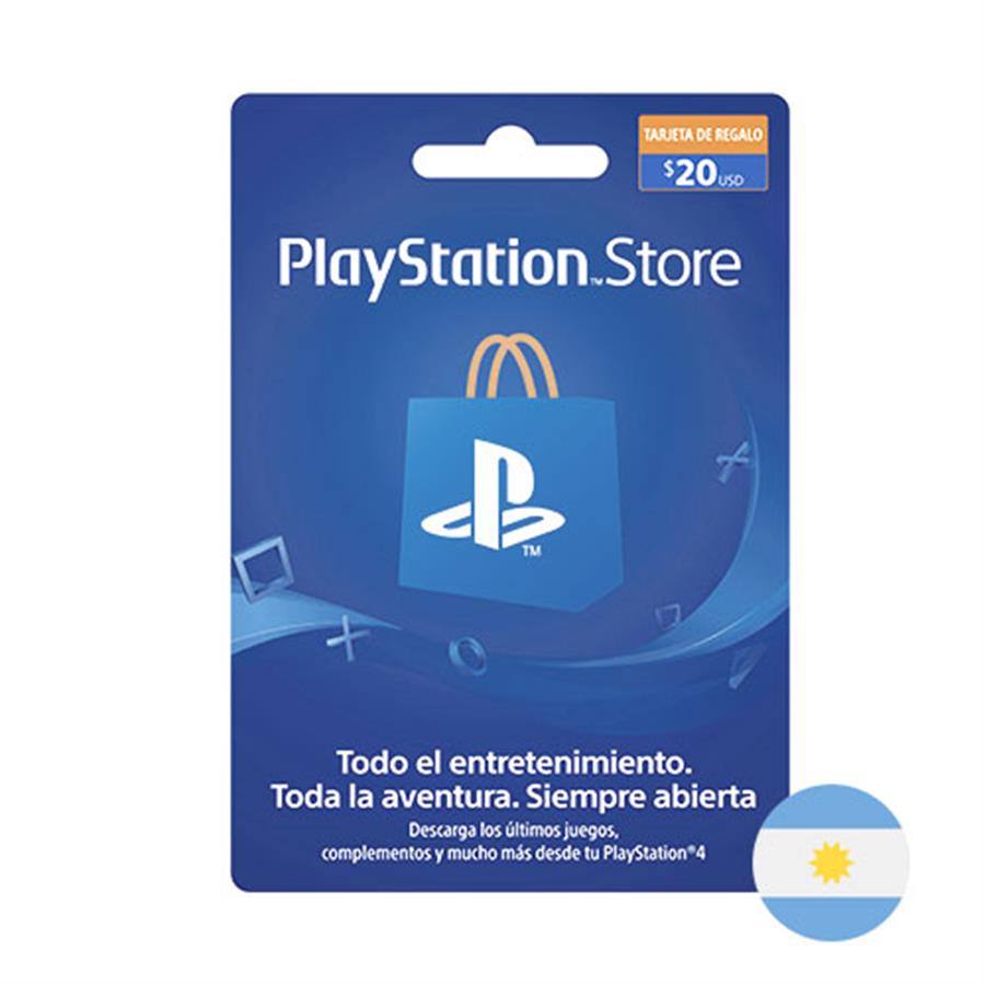 Tarjeta Digital Playstation Gift Card 20 usd PSN Store Región ARG Sony