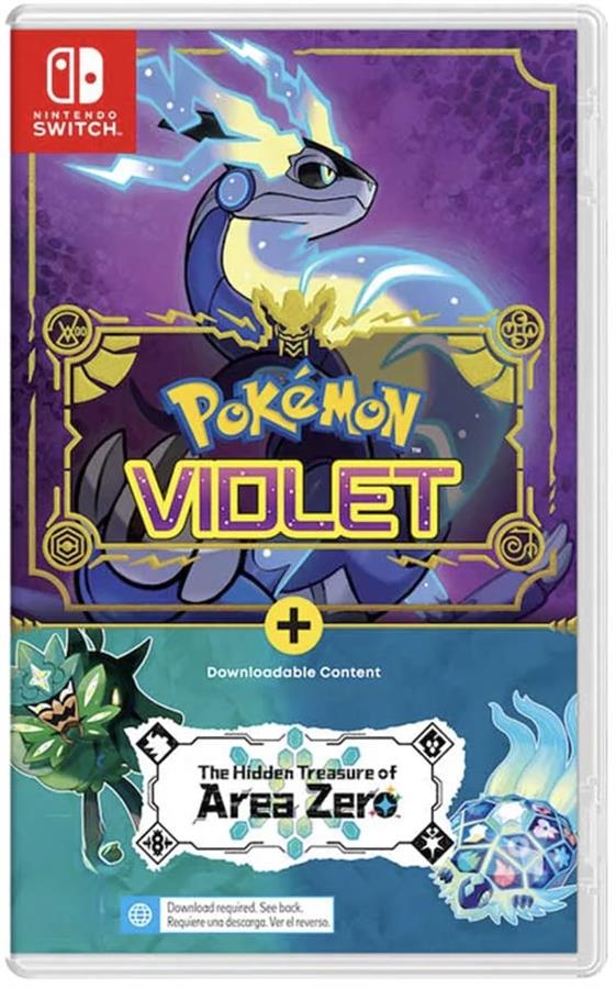 Juego Nintendo Switch Pokemon Violet + The Hidden Treasure AREA ZERO NSW