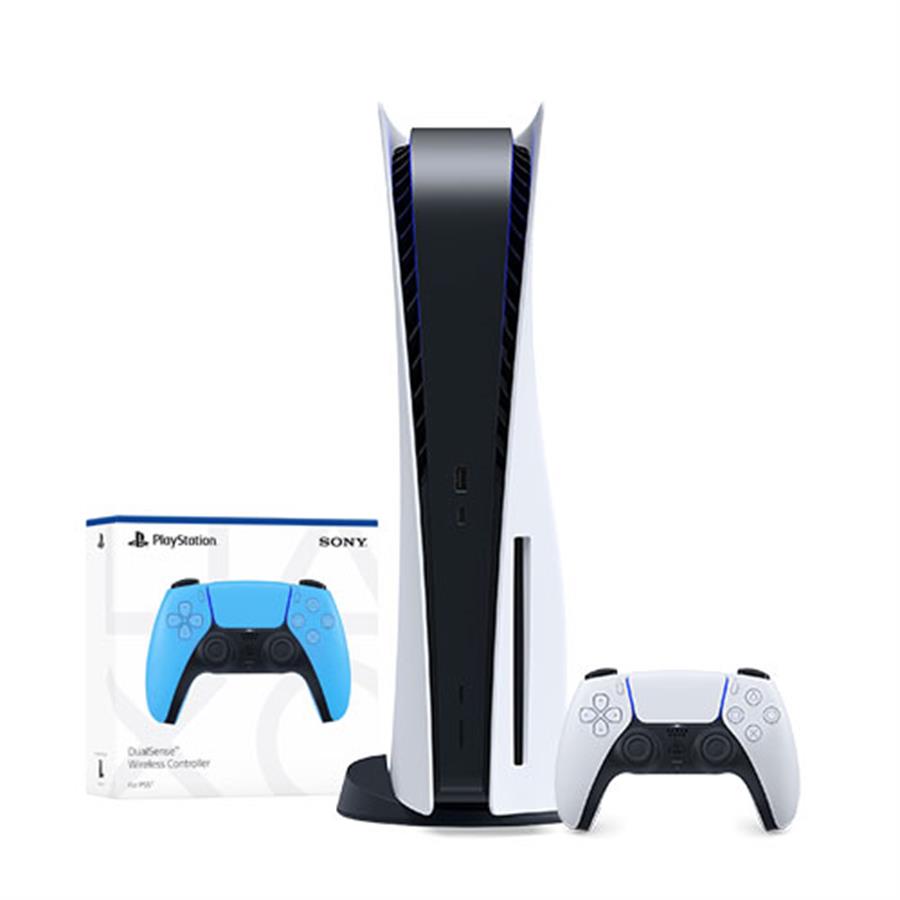 Consola Playstation 5 con Lectora + Dualsense Sarlight Blue Extra