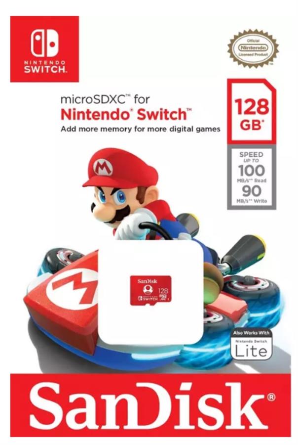 Memoria Nintendo Switch Sandisk Microsdxc 128gb