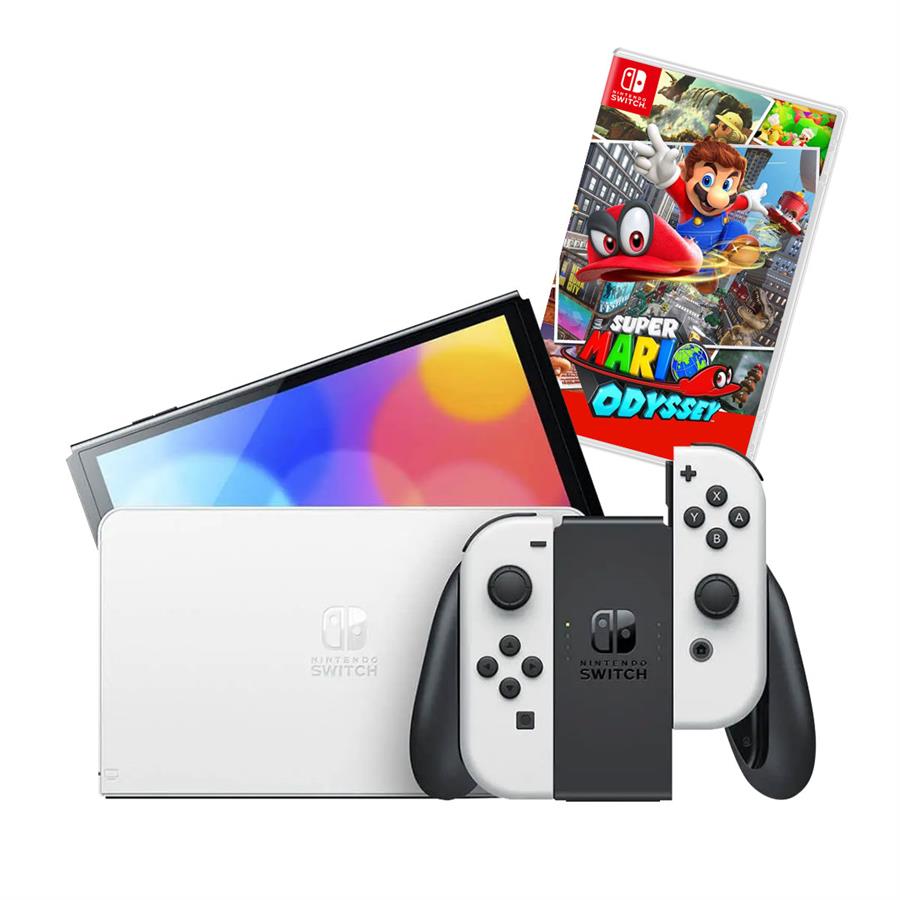 Consola Nintendo Switch Oled 64Gb White (JPN) NSW + Super Mario Odyssey