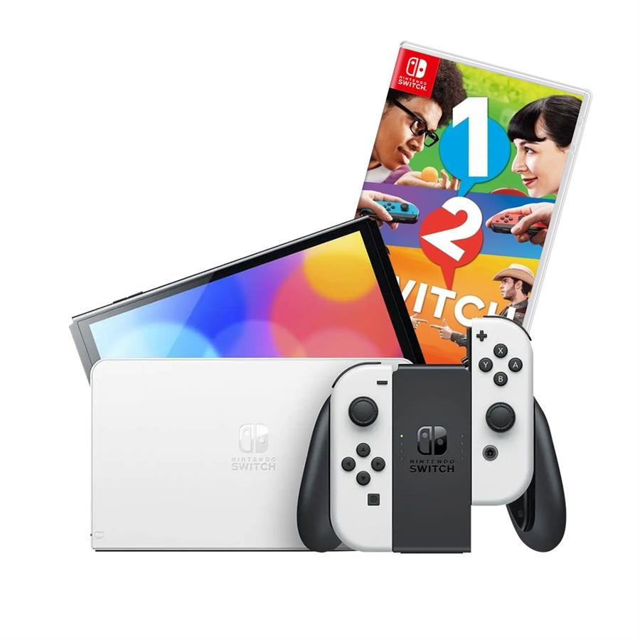 Consola Nintendo Switch Oled 64Gb White (JPN) NSW + Juego Nintendo Switch 1-2 Switch NSW