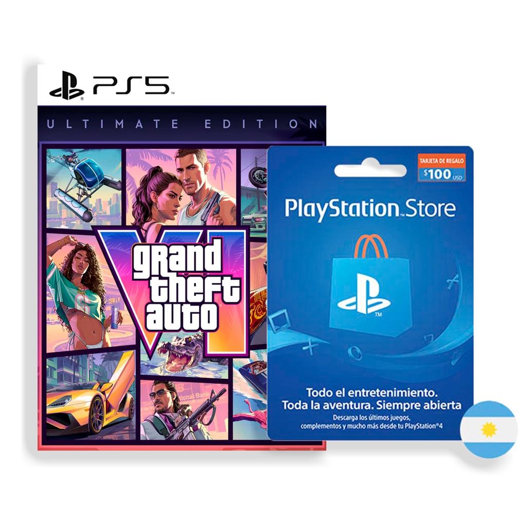 GTA 6 ULTIMATE EDITION (STORE ARG) — 100 USD PSN CARD