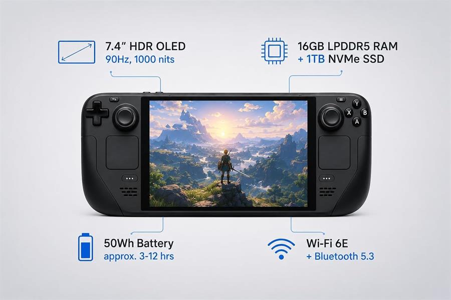 Consola Steam Deck OLED 512GB