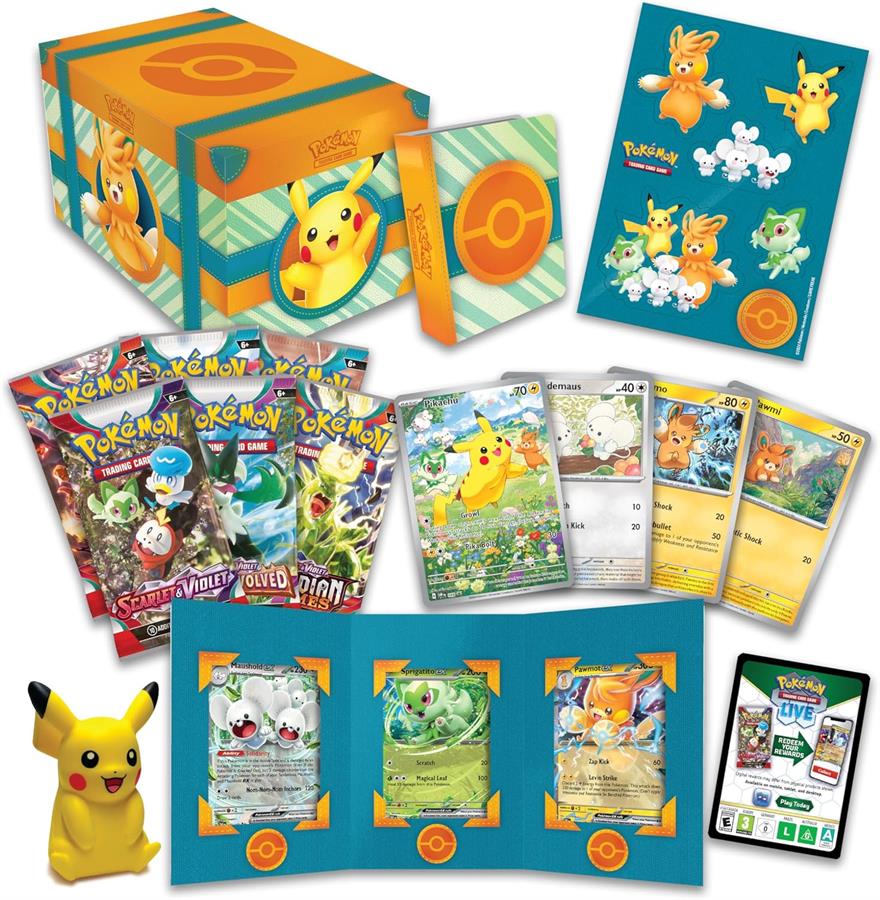 Cartas Pokemon Paldea Adventure Chest Box Ingles TCG