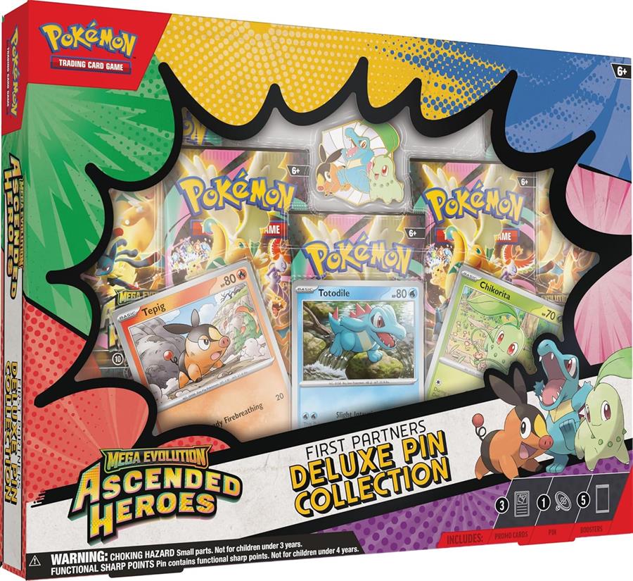Cartas Pokemon Mega Evolution Ascended Heroes First Partners Deluxe Pin Collection Español TCG
