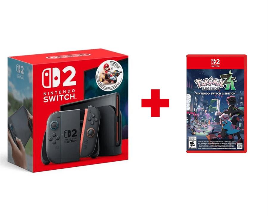 Consola Nintendo Switch 2 Mario Kart Bundle (USA) + Juego Pokemon Legends: Z-A