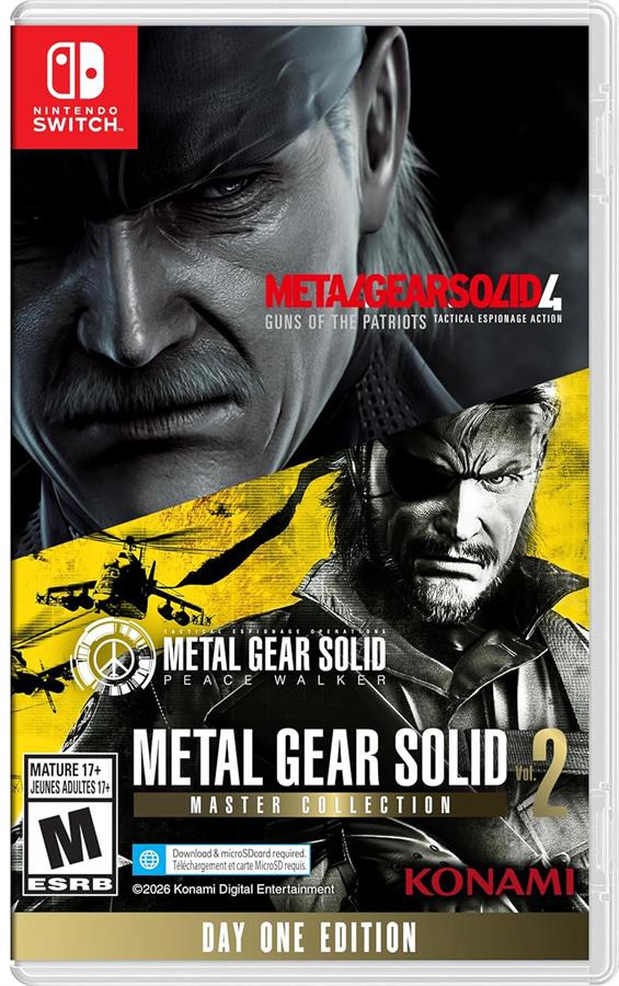 Juego Nintendo Switch Metal Gear Solid Master Collection Vol.2 DAY ONE EDITION NSW