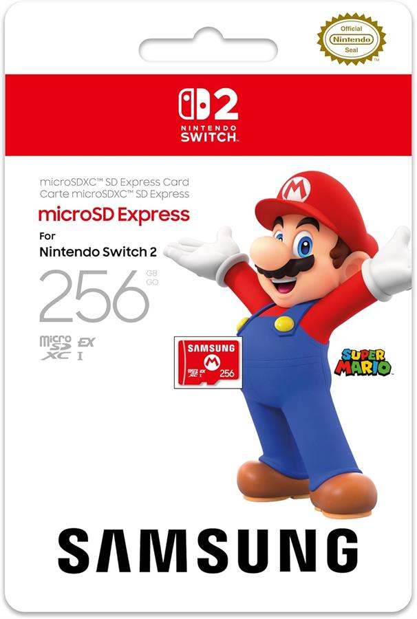 Memoria Nintendo Switch 2 Samsung Microsd Express 256gb NSW2
