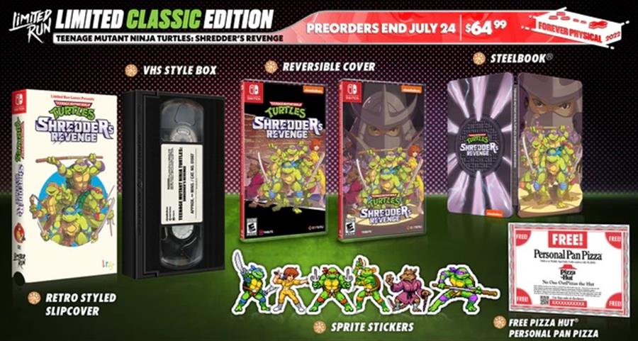 Juego Playstation 4 Teenage Mutant Ninja Turtles Shredder's Revenge Classic VHS Edition #LTD RUN PS4