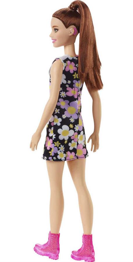 Muñeca Barbie Fashionistas Doll #187, Shift Dress, Hearing Aids