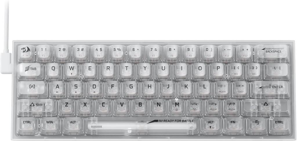 Teclado Redragon Fizz K617CT-RGB Transparent