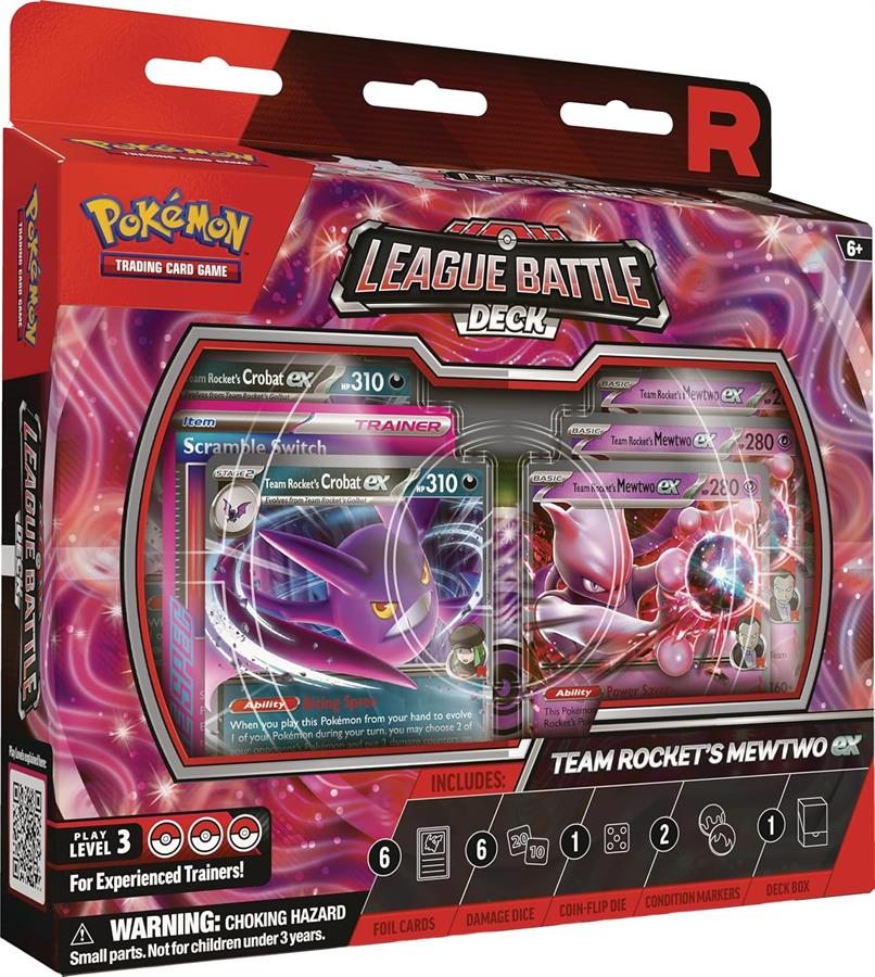 Cartas Pokemon Team Rocket’s Mewtwo ex League Battle Deck Ingles TCG