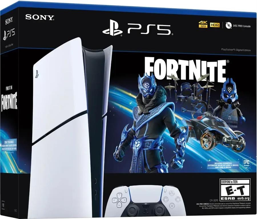 Consola Sony Playstation 5 Slim Edición Digital Bundle Fortnite PS5