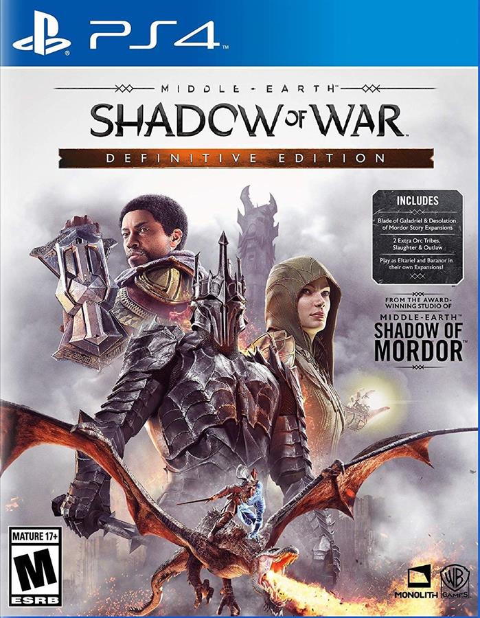 Juego Playstation 4 Middle Earth: Shadow of War Definitive Edition PS4