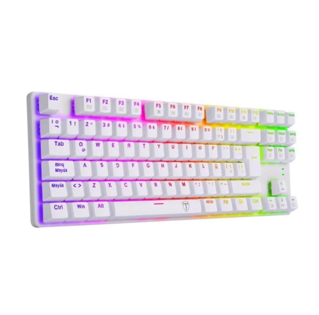 Teclado T-Dagger Bora T-TGK315W-RD Red Switches White