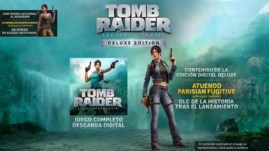 Juego Playstation 5 Tomb Raider: Legacy of Atlantis Deluxe Edition PS5