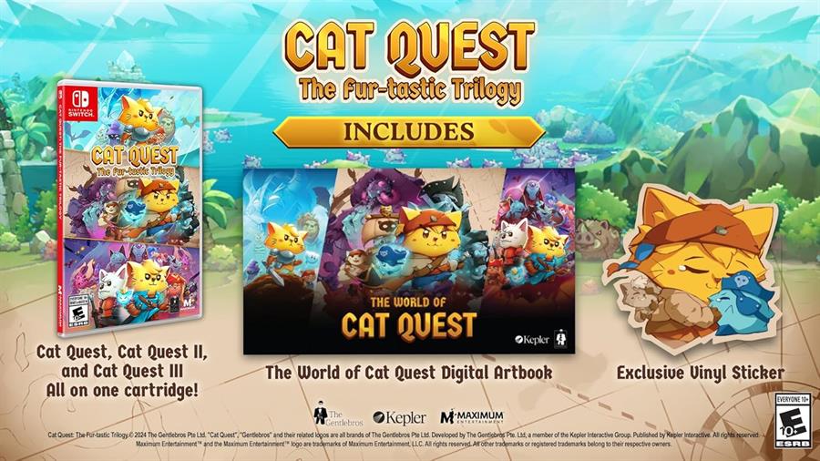 Juego Nintendo Switch CAT QUEST The Fur-tastic Trilogy NSW