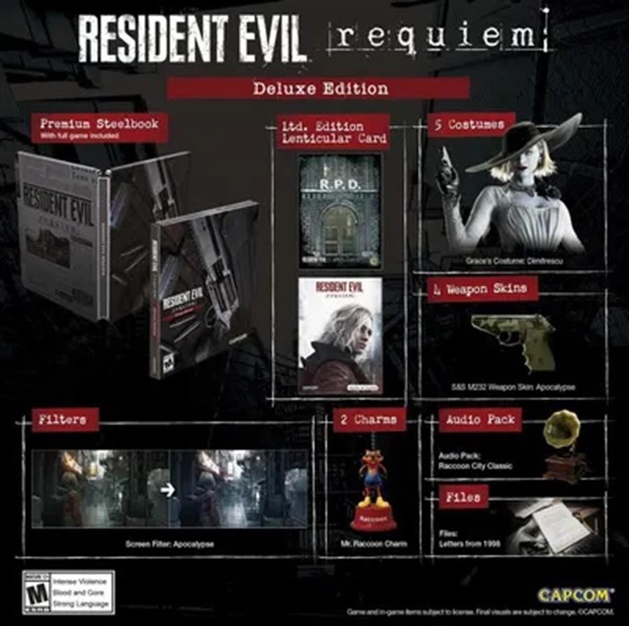 Juego Playstation 5 Resident Evil Requiem Deluxe Ed. Steelbook PS5