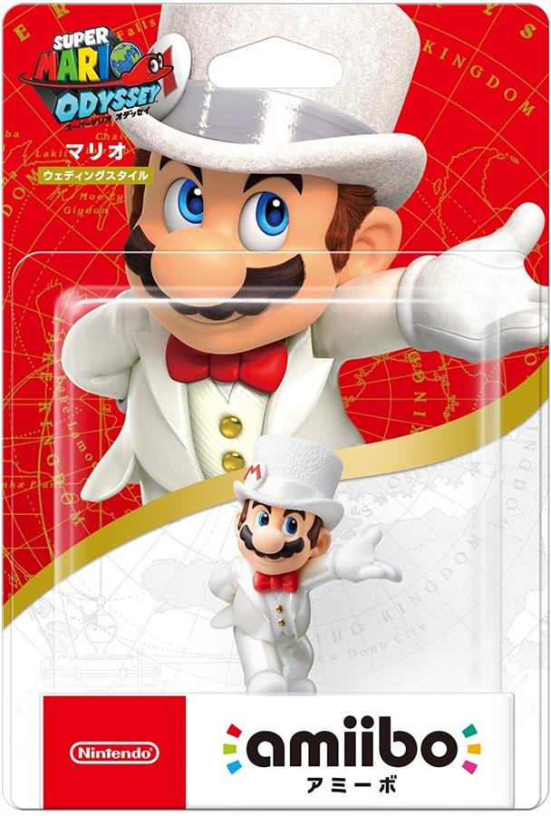 Figura Amiibo Nintendo Switch Super Mario Odyssey Mario Wedding Amiibo NSW
