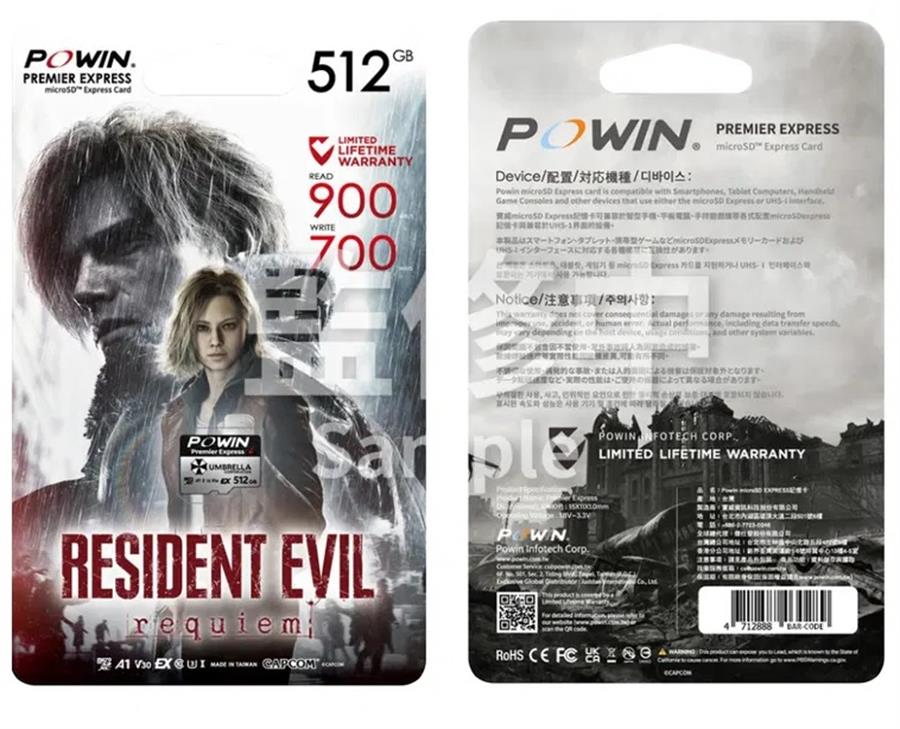 Memoria Nintendo Switch 2 Powin x Capcom Resident Evil Requiem Special Edition 512gb (JAP) NSW2