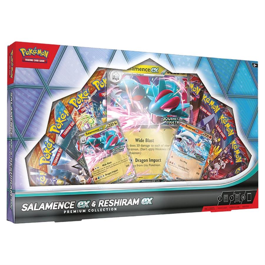 Cartas Pokemon Salamence ex & Reshiram ex Premium Collection Box Ingles TCG