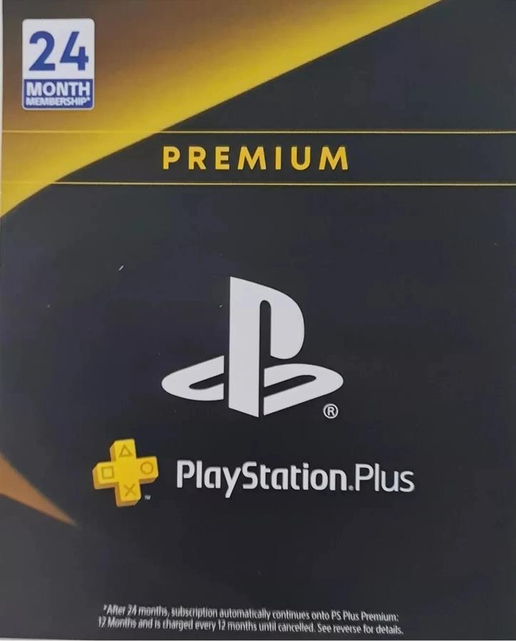 Tarjeta Fisica Playstation Plus Premium 24 Meses PSN Store Región USA Sony