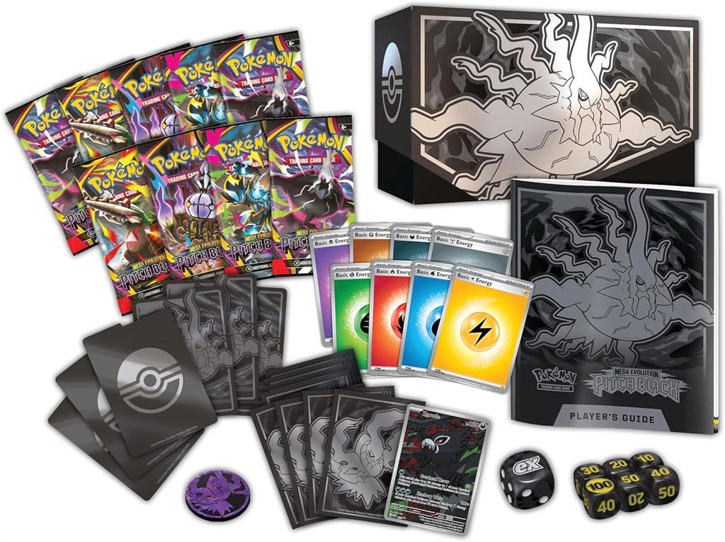 Cartas Pokemon Mega Evolution Pitch Black Elite Trainer Box Español TCG