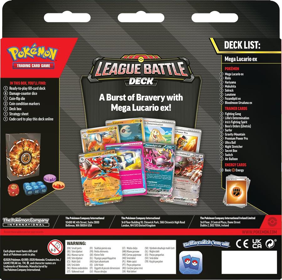 Cartas Pokemon League Battle Deck Mega Lucario EX Español TCG
