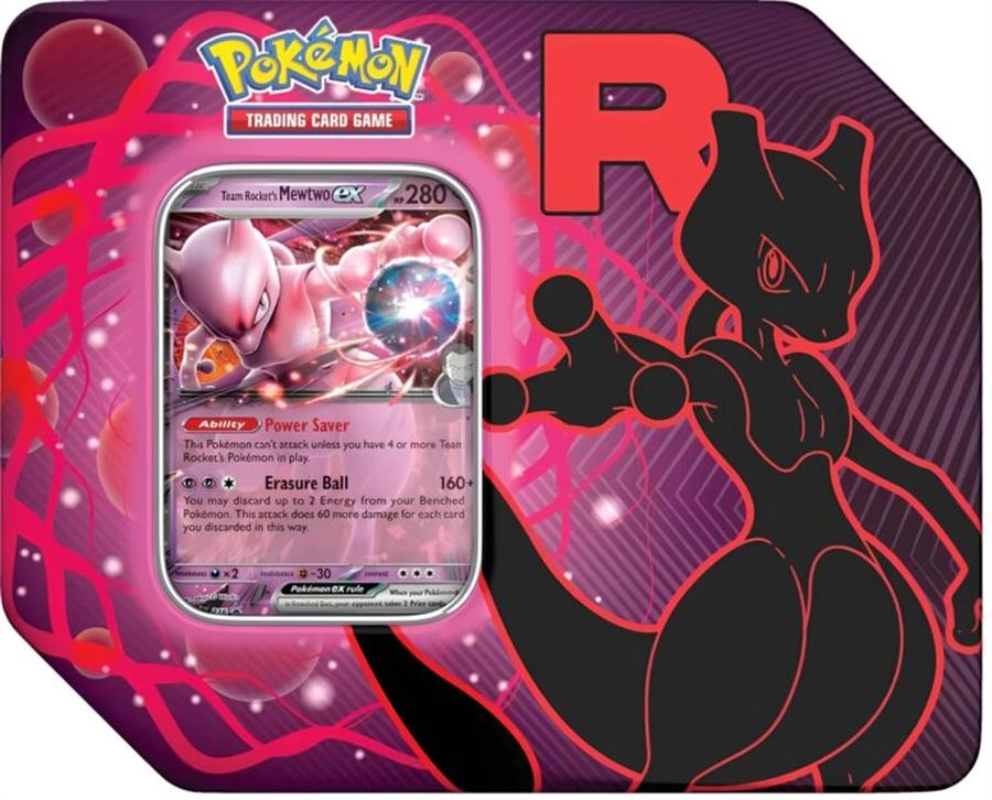 Cartas Pokemon Scarlet & Violet Destined Rivals Tin Mewtwo Ingles TCG