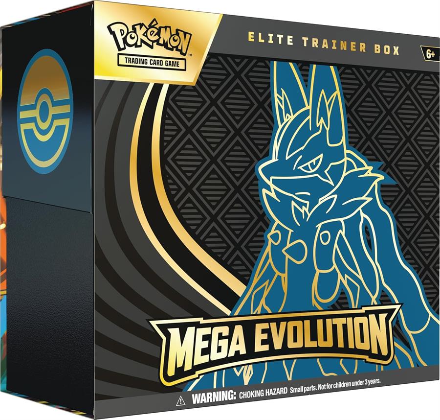Cartas Pokemon Mega Evolution Elite Trainer Box Lucario Español TCG