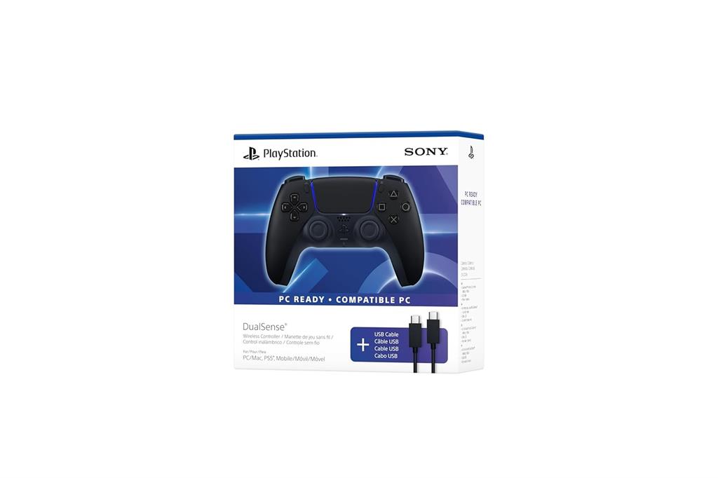 Joystick Sony Playstation 5 Dualsense Midnight Black + USB-C PS5