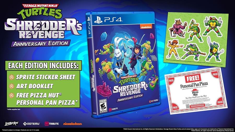 Juego Playstation 4 Teenage Mutant Ninja Turtles Shredder's Revenge Anniversary Edition PS4