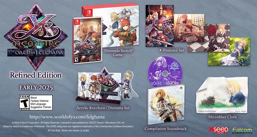 Juego Nintendo Switch Ys Memoire: The Oath in Felghana [Refined Edition] NSW