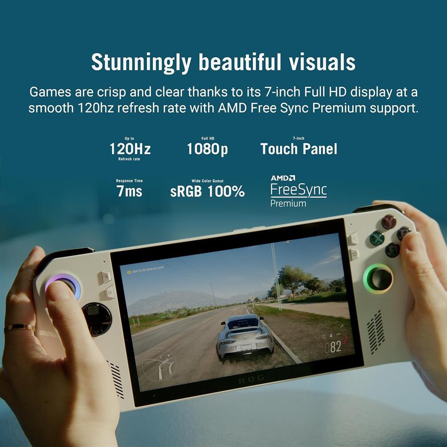 ASUS ROG Ally 7" 120Hz FHD 1080p Gaming Handheld - AMD Ryzen Z1 Extreme Processor - 512GB - White