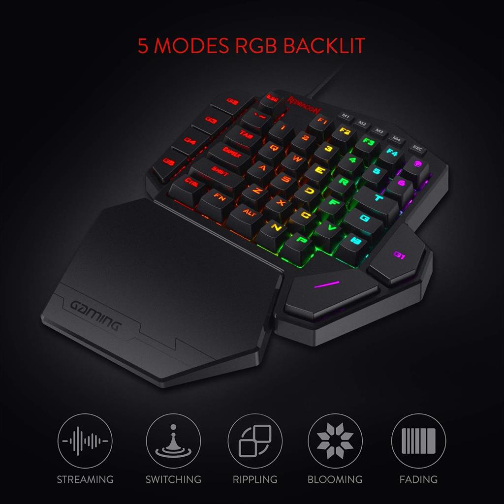 Teclado Redragon Diti K585RGB Brown Switches
