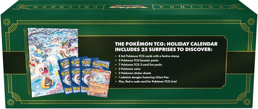 Cartas Pokemon Holiday Calendar 2024 Ingles TCG