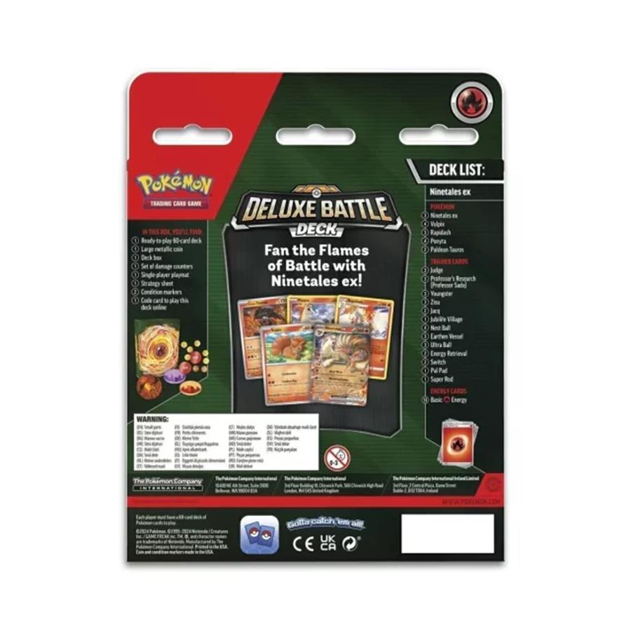 Cartas Pokemon Deluxe Battle Deck Ninetales EX Ingles TCG