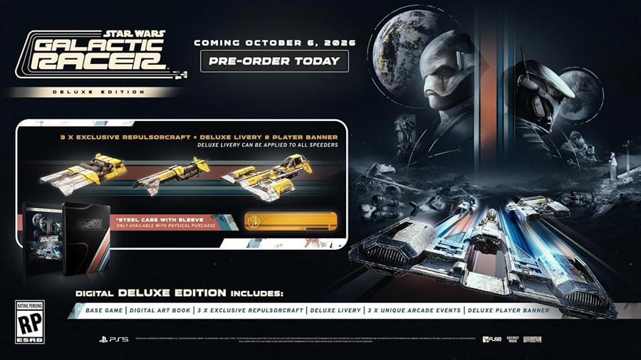 Juego Playstation 5 Star Wars Galactic Racer Deluxe Steelbook Edition PS5